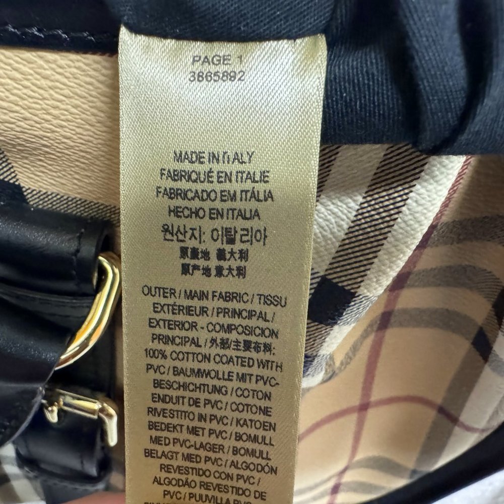 Burberry Beige Haymarket Check Coated Canvas bag - Picture 11 of 16
